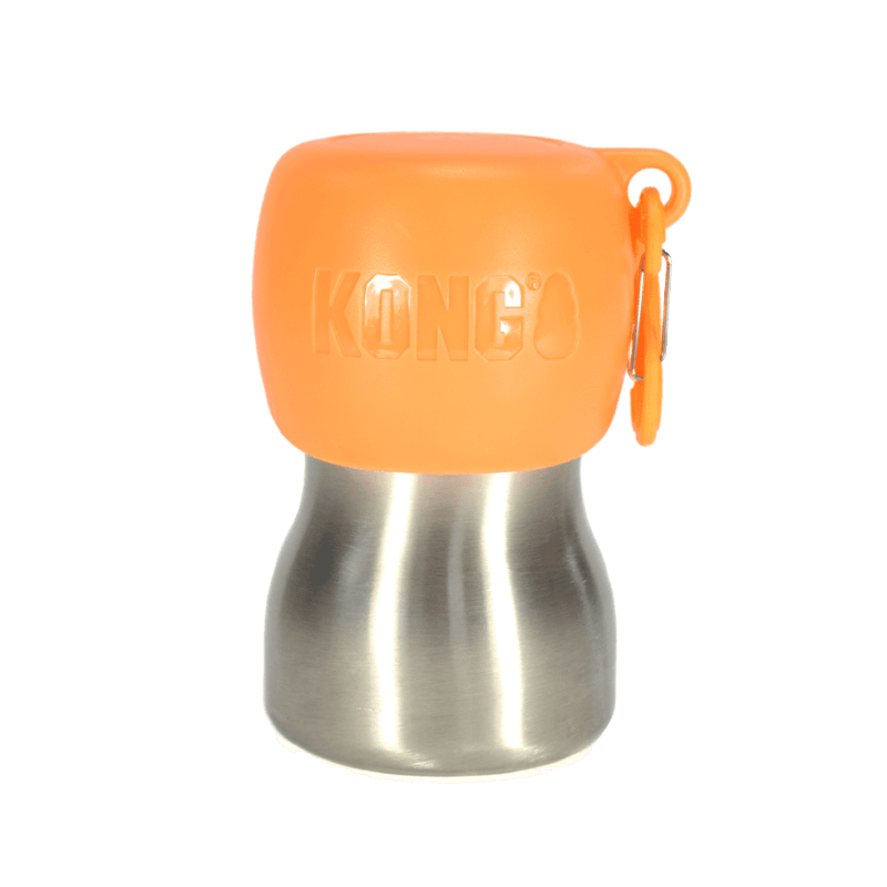 KONG H2O 255 ml rvs waterfles oranje