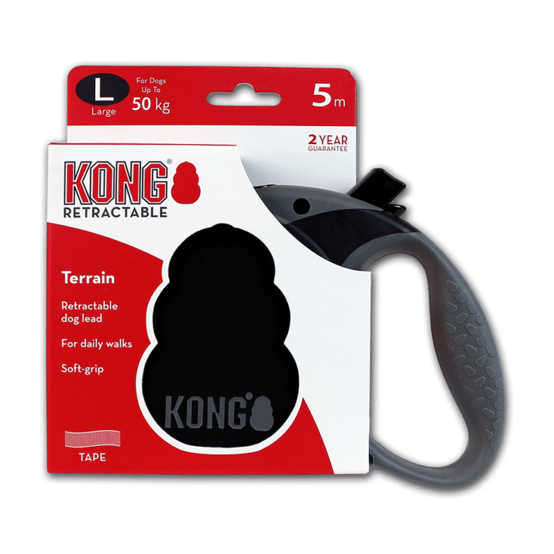 KONG Rollijn Terrain Black L (5m/50kg) - Afbeelding 2