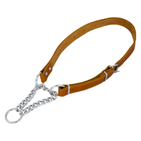 JV VETLEDER Sliphalsband Cognac-20mmx50-70cm