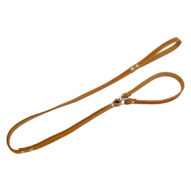 JV VETLEDER Sliplijn Cognac-16mmx138cm