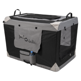 JV TRAVEL Plooibare Kennel Grijs-XXL 102x69x69cm