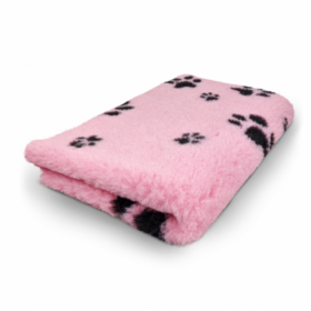 Vet Bed - Roze met Zwarte Pootjes - Antislip Hondenmat - Rol 10 Meter, 150 cm Breed