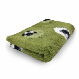 Vet Bed Farm Animals - Woolly Sheep - Rol 10 Meter - 150 cm Breed - Groen