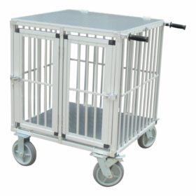 DEMO - Topmast Showtrolley Expose S - Voor 2 Honden - Aluminium - Met Wielen - 80 cm - Alleen AFHALEN