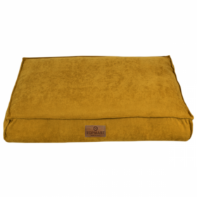 Topmast Hondenkussen - Velours Soft Serie - Yellow Gold- Maat XL - 116 x 84 x 21 cm