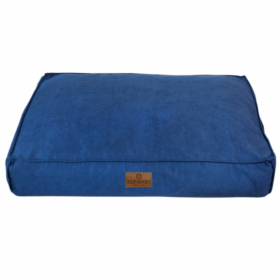 Topmast Hondenkussen - Velours Soft Serie - Navy Blauw - Maat XL - 116 x 84 x 21 cm