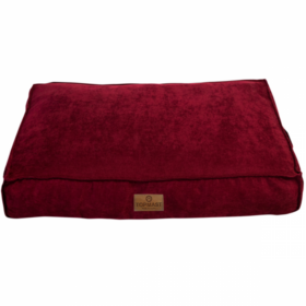 Topmast Hondenkussen - Velours Soft Serie - Bordeaux rood - Maat XL - 116 x 84 x 21 cm