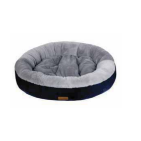 Topmast Comfort Donut - Supersoft Hondenmand - Blauw Grijs - 130 x 95 x 22 cm