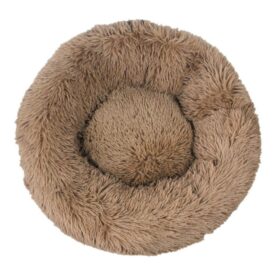 Topmast Fluffy Donut Dierenmand - 120 cm - Camel - XXL