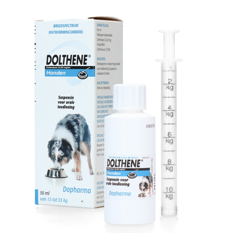 Dolthene breedwerkende ontworming hond