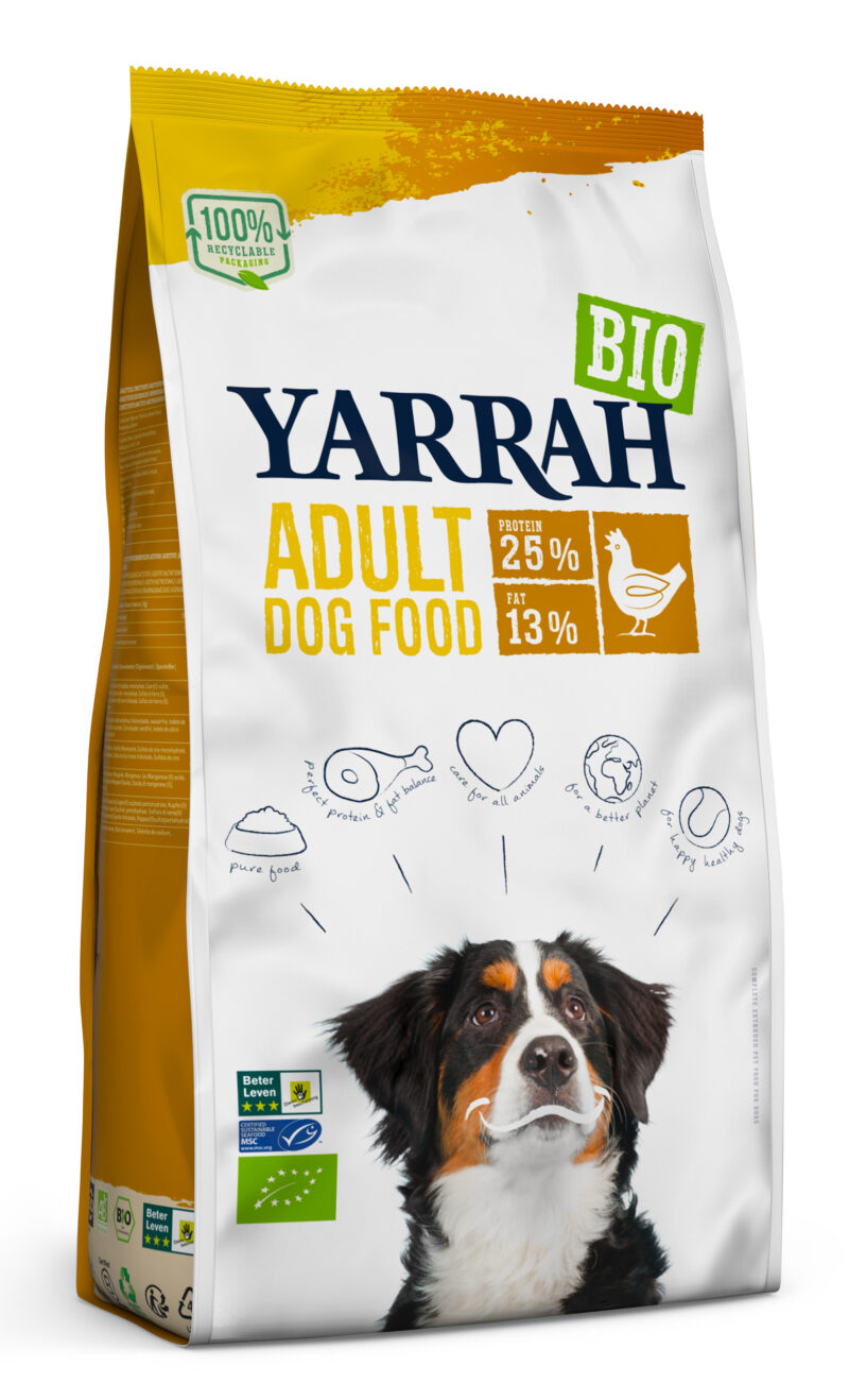 Yarrah dog biologische brokken kip 15 KG