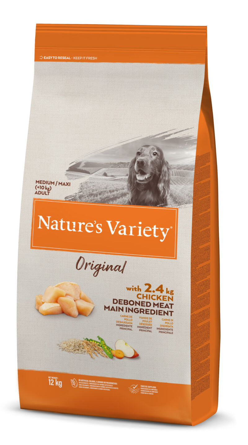 Natures variety original adult medium / maxi chicken 12 KG